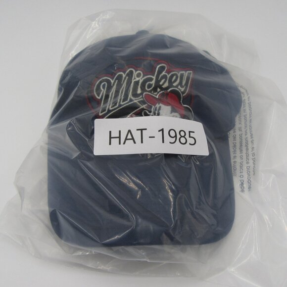 Vintage Disney Mickey Mouse Snapback Hat Adjustable Blue Cap Drew Pearson 90s - Picture 11 of 11